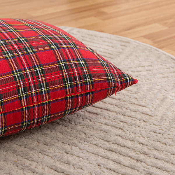 Uusi jouluinen Red Plaid -sarjan cover cover ilman ydintä Fine plaid red 30*50cm