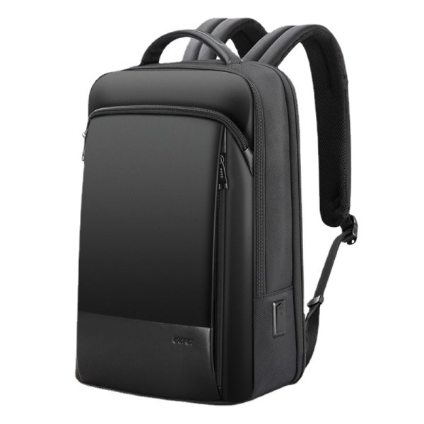 Multifunktionell ryggsäck för män med stor kapacitet Vattentät ryggsäck Presentmärke Black