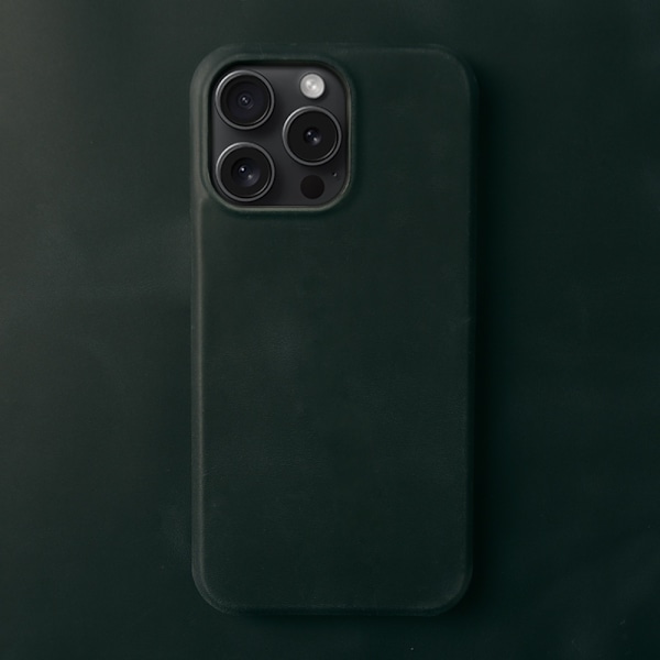 Fodral för iPhone 14 Pro Max Crazy Horse Grain Läder Mörkblå Anti-fall