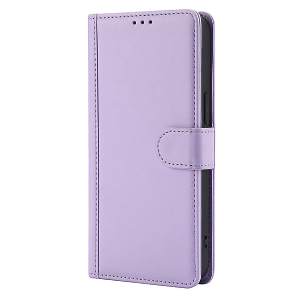 Etui til iPhone 15 Pro Max lavendel lilla læder flip