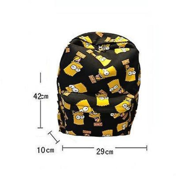 For Cartoon The Simpsons Print Backpack Cartoon Doodle Print Can