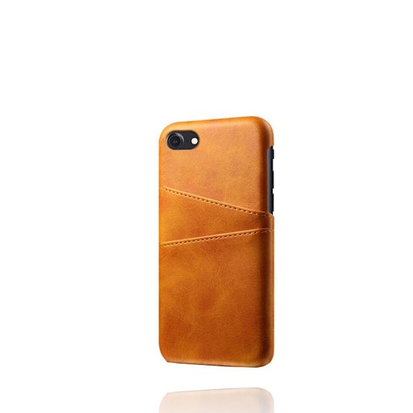 Fodral för iPhone 13 6.1 Orange Universal Läder Kalvnappa