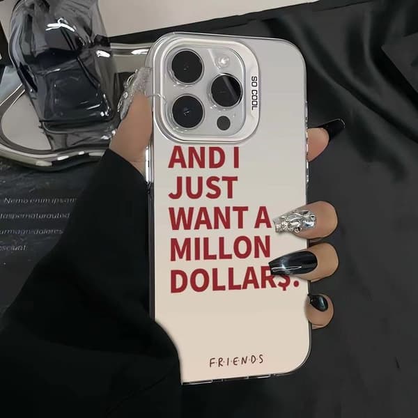 Deksel for iPhone 17 Sølv og Hvite Venner