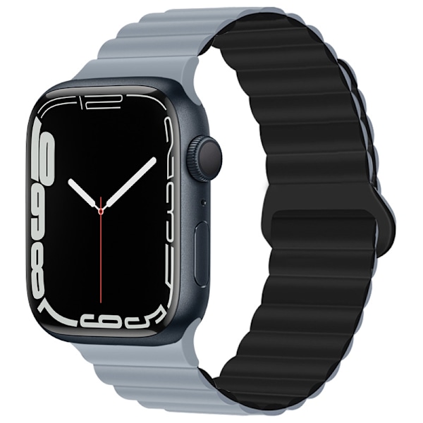 Urrem til Apple Watch iWatch 44/45/46/49mm Obsidian Grå med Sort