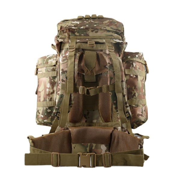 Naisten tyttöreppu olkalaukku koululaukku 80L Reloaded Professional Vuorikiipeily Suurikapasiteettinen Tactical Shiralee Outdoor Camping 35*25*67cm Russian camouflage