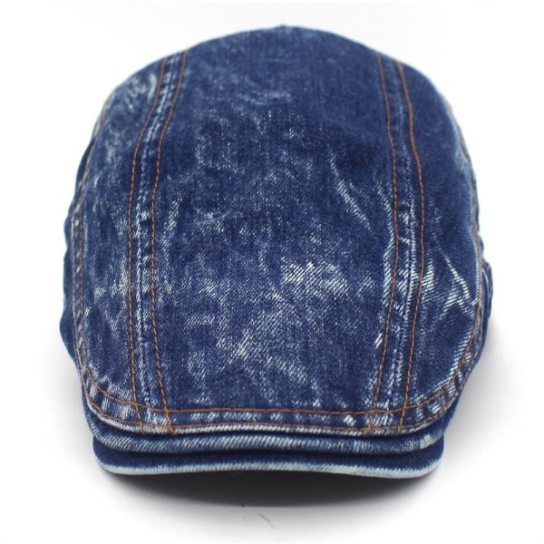 Baret Hat 2022 Forår Sommer Ren Bomuld Solbeskyttelse Casual mode kasket Dark Blue Adjustable