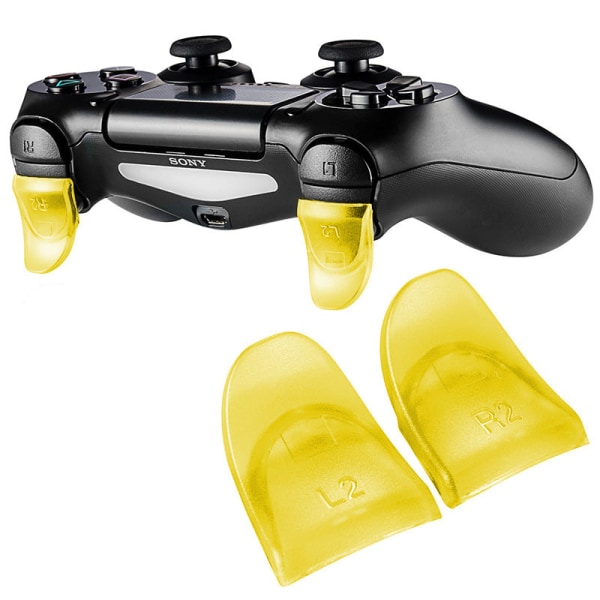 För PS4 Handtag L2 R2 Extended Button PS4 Extended Button Trigger Key Extended Extended Button Yellow