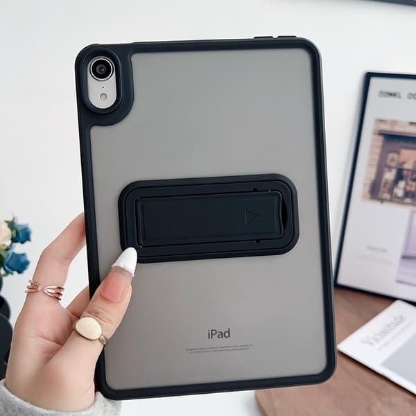 Etui til iPad A16 11\" 2025 hudfølelse stativ sort mindre end silikone ris