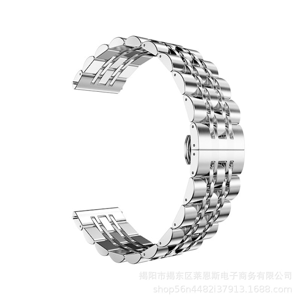 Klockarmband för Apple Watch iWatch Tillämpligt gränssnitt 38-40-41mm HW-Silver Smart Sju Pärlor