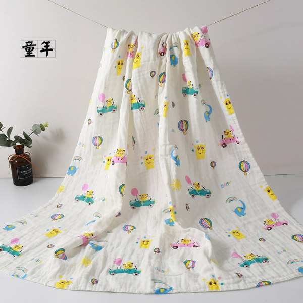 Nelikerroksinen vauvan kylpypyyhe puhdasta puuvillaa sideharsoa cover sarjakuva pyyhepeitto pehmeä Childhood 70*140cm