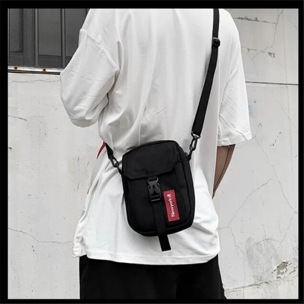 Mænd kvinder Fanny Pack Taljetaske Fritid Mini Skulder Japansk stil Studerende Crossbody Kvinde Sommer Lille Cool