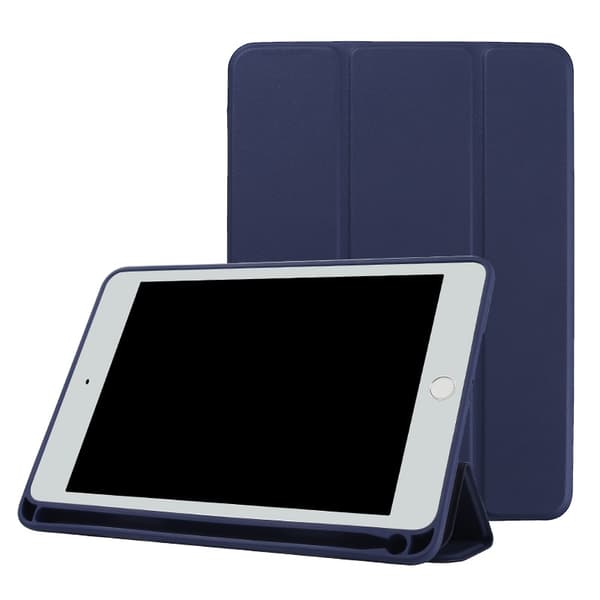 Stilfuldt etui til iPad mini 45 mørkeblå 83 fold blød Dark Blue