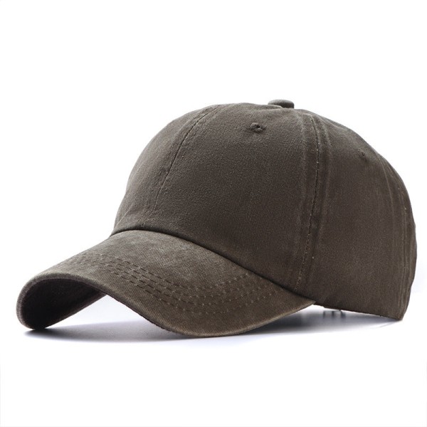 Baseballcap 2022 Vår Sommer Ensfarget Solbeskyttelse Uformell lue ch964 Brown Adjustable