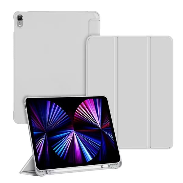 Stilfuldt etui til iPad mini 5 7.9\" Matgrå Pen Holder Læder