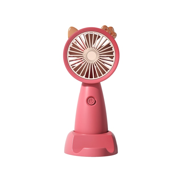 USB Mini håndholdt vifte Utendørs Mini Creative Desktop Office Mute Lading Bærbar håndholdt vifte Red Portable Fan