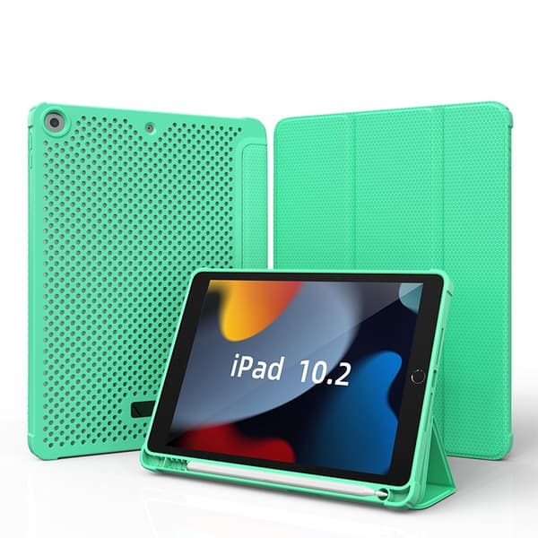 Stilfuldt etui til iPad Pro11 Mintgrønt mesh-læder