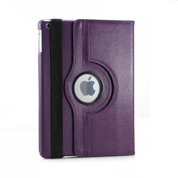 Etui til iPad Pro 12.9 2017/2015 Lilla Lychee Tekstur Roterende Læder