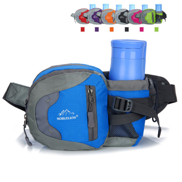 Fanny Pack Löparbälte Midjeväska Organizer Vattenflaska Multifunktionell utomhus Below 20L Purple