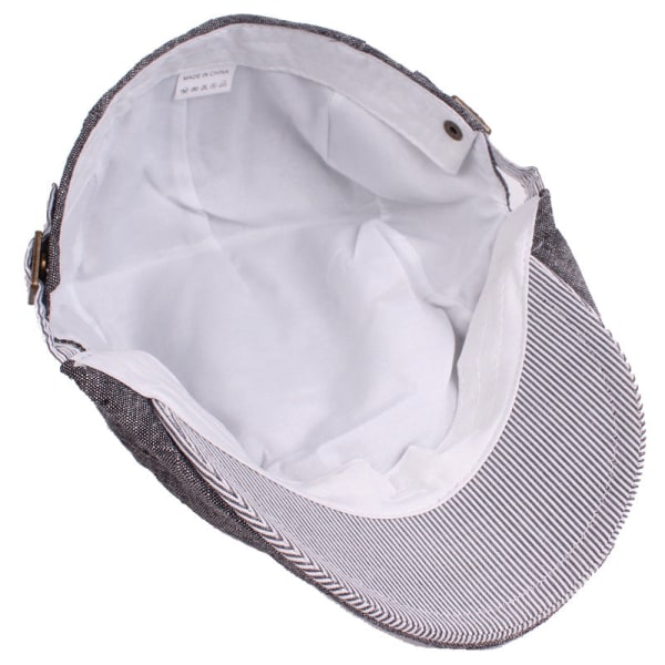 Barettihattu Baretti Miesten cap puuvillainen Advance-hatut Yksinkertainen aurinkohattu keski-ikäisille ja iäkkäille naisten hattu Denim Blue Adjustable