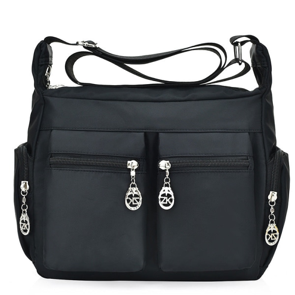 Kvinder Dame Håndtaske Skulder Messenger Bag Trendy Ins All-Match Bærbar Dual-Use Casual Taske Black