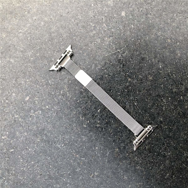 Klockarmband för Apple Watch iWatch 38/40/41/42mm liten urtavla Silver