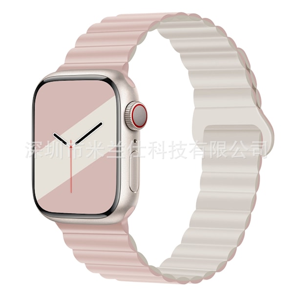 Kellon ranneke Apple Watch iWatch 38/40/41/42mm-S10 55 Oxford Pink with Starlight