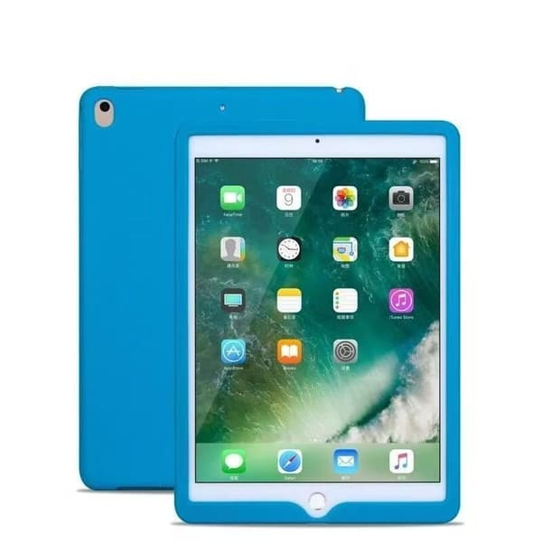 Stilfuldt etui til iPad 10.2\" lyseblå silikone
