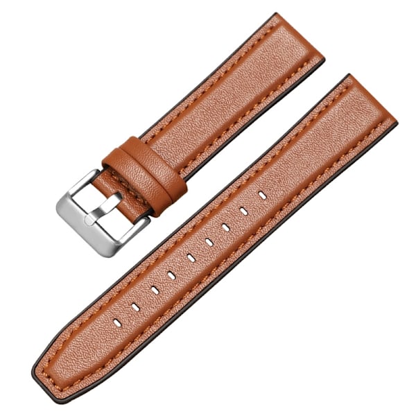 Kellon ranneke Apple Watch iWatchille, koko 38-40-41mm GJTP-Neulakuvio vaaleanruskea-Hopeinen neulasolki