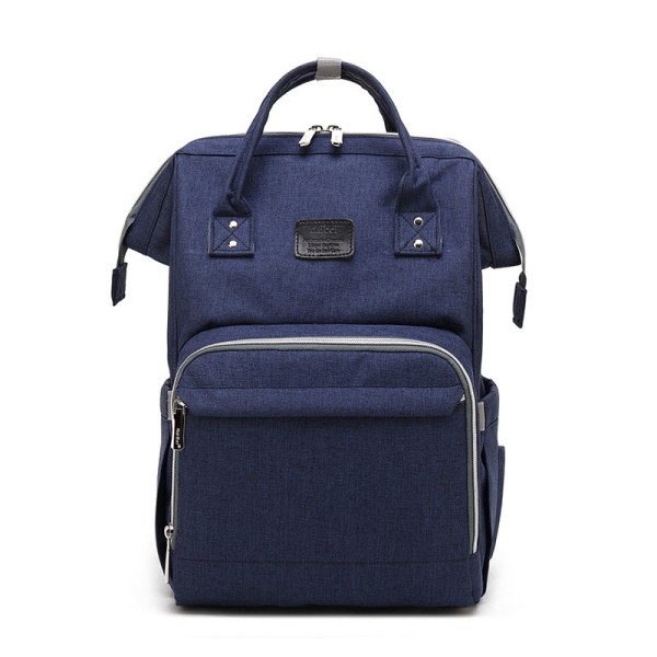 Pusletasker Mommy Bag Multi-Function Rygsæk Stor Kapacitet Casual Fashion Rygsæk Blue