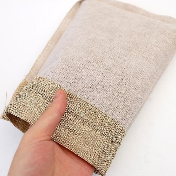 uusi 7x9cm luonnollinen uudelleenkäytettävä kiristysnyöri matkanippu taskut lugg