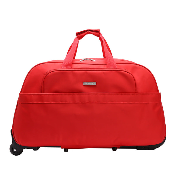 Trolley Taske Rejsetaske Dame Håndtaske Rejsetaske Herre Boarding Bag Stor kapacitet Red Medium