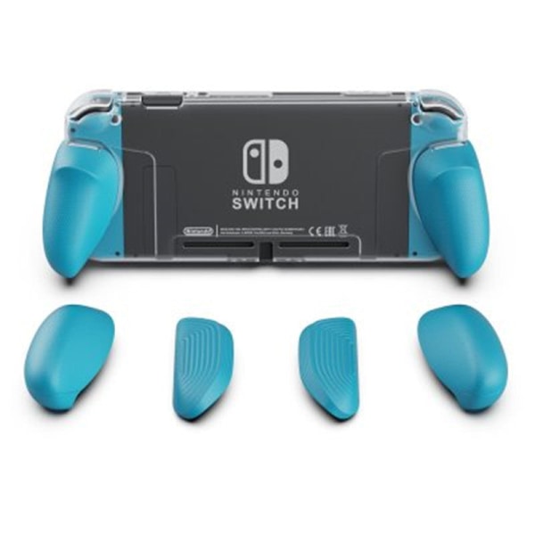 For Grip Case Crystal for Switch Crystal NS Grip Protective Case Game Accessories Blue