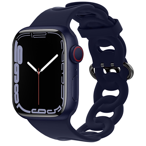 Klockarmband för Apple Watch iWatch 38/40/41/42mm Midnattsblå
