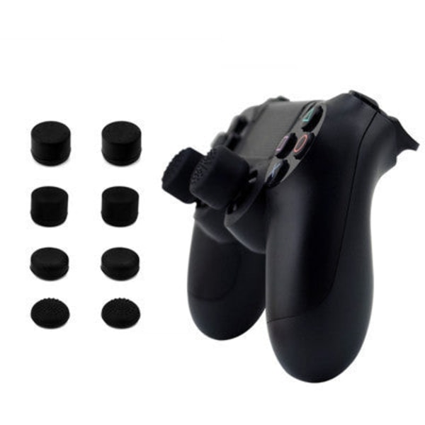 For PS5 Heightening Cap PS3 Button Cap PS4 Håndtak Heightening Soppformet hårklipp Ps5 Black