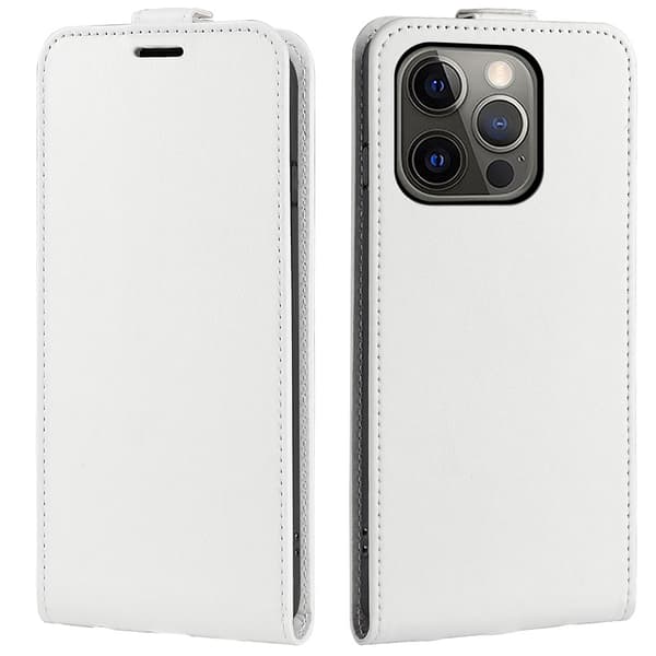 Etui til iPhone 16 Plus hvidt læderpung specialdesignet