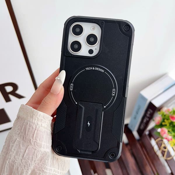 Etui til iPhone 17 Pro Svart \"Magnetisk Støtsikker\"