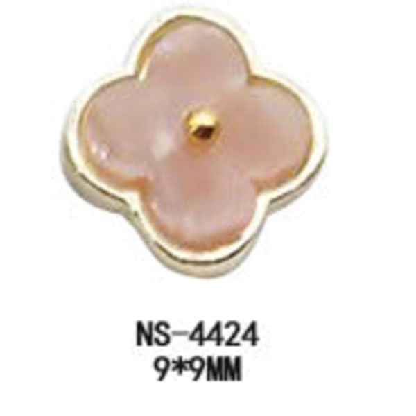 Negledekorasjoner for neglekunst Blomstrende blomst Regn Blomst Stein Jadeimitasjon skall Rav Diamantlegering Metalldekorasjon NS-4424