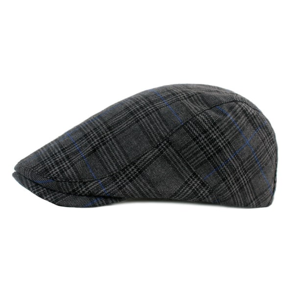 Beret Hat Peaked Cap Men and Women Simple Beret Sun Hat for the Elderly Advance Hats Artistic Youth Hat Black Adjustable