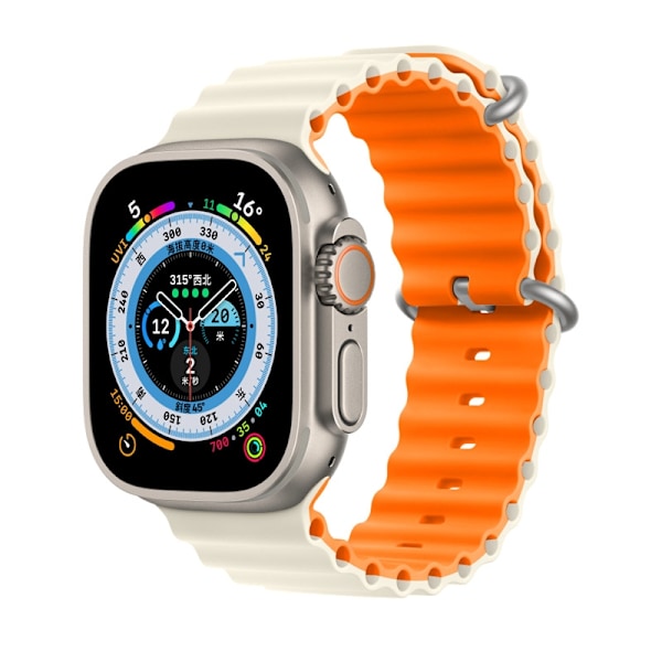 Kellon ranneke Apple Watch iWatch Tähtisumu + Oranssi 38/40/41/S10 42