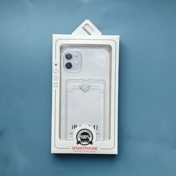 2 kpl Kotelo iPhone 17pro:lle läpinäkyvä korttipidike korttipaikalla
