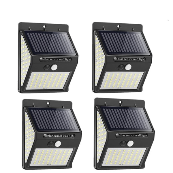 20/100/144 LEDs Solar Light Outdoor Solar Lamp Powered Solljus Vattentät PIR-rörelsesensor Gatubelysning för trädgårdsdekoration 100Led 1Pcs