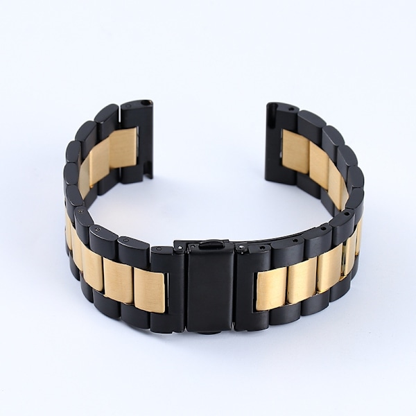 Kellon ranneke Apple Watch iWatch 38-40-41 -kokoihin, yksiosainen liitin, laadukas, musta ja kulta