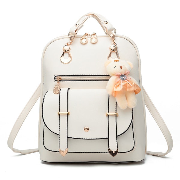 Dam tjej ryggsäck axelväska skolväska Väskor Vår/sommar Student Fritid Korean Bag White