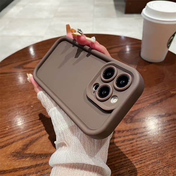 Fodral för iPhone 17PROMAX Brun Hög Bambu Sky Eye Step Matt