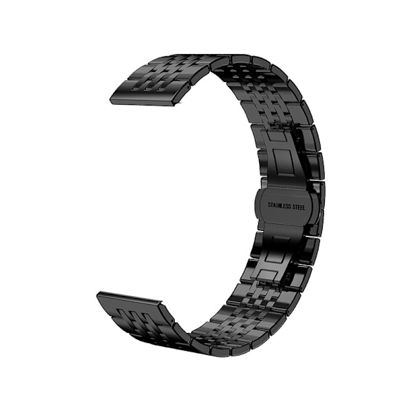 Klockarmband för Apple Watch iWatch Passande bredd 38-40-41mm HW-Svart Sju pärlor-Stålbälte