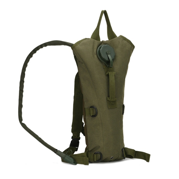 Women girl backpack shoulder bag schoolbag Hydration Outdoor Army Camouflage Bicycle Cycling Sports Water Bag Package Field Tactics Army Green 17*7*46cm