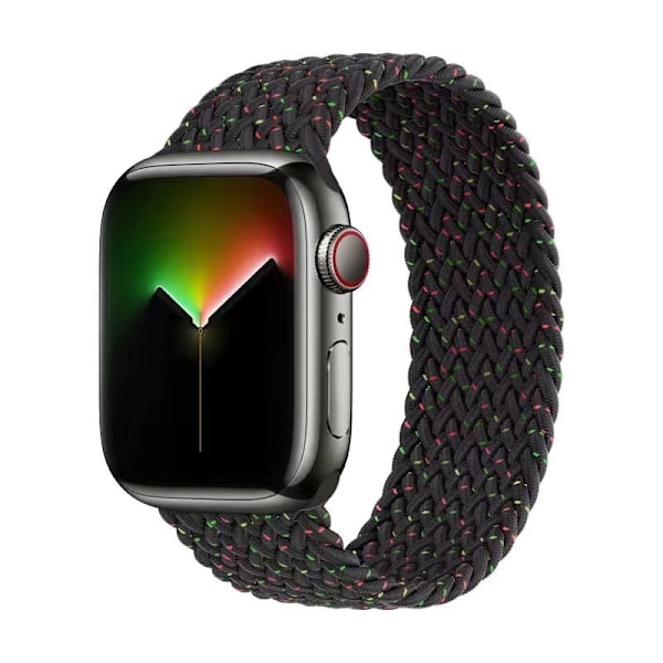 Klockarmband för Apple Watch iWatch 38/40/41mm XS elastisk enkel loop Unity Black
