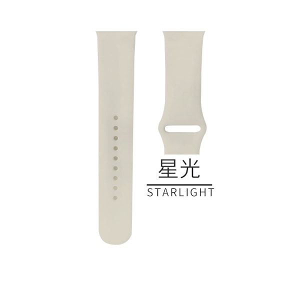 Klockarmband för Apple Watch iWatch Gäller: 1-9 generationen/SE 38/40/41mm/S10:42 Standard 56 Stjärnljus