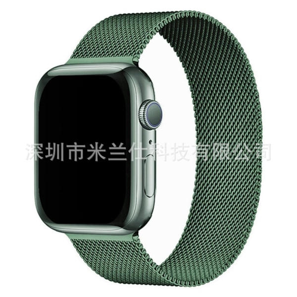 Klockarmband för Apple Watch iWatch 38/40/41/42mm-S10 16 tallbarrsgrön