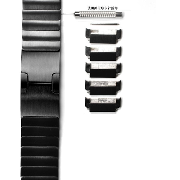 Kellon ranneke Apple Watch iWatch alkuperäiselle soljelle musta 38/40/41/S10 42mm